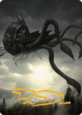 {A} Nautiloid Ship Art Card (Gold-Stamped Signature) [Commander Legends: Battle for Baldur's Gate Art Series][GS ACLB 080]