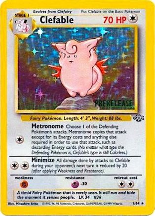 [PKM] Clefable (1/64) (Prerelease Promo) [Jungle Unlimited]