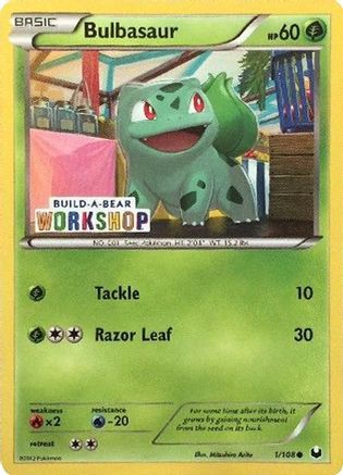 [PKM] Bulbasaur (1/108) (Build A Bear Workshop Exclusive) [Black & White: Dark Explorers]