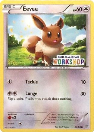 [PKM] Eevee (63/98) (Build A Bear Workshop Exclusive) [XY: Ancient Origins]