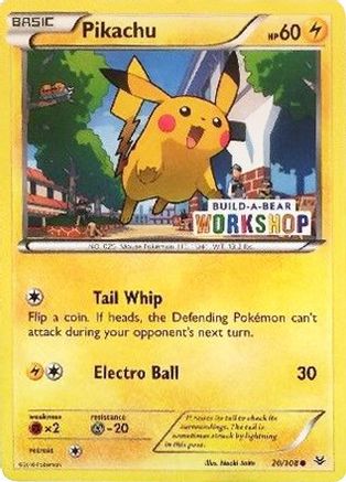 [PKM] Pikachu (20/108) (Build A Bear Workshop Exclusive) [Miscellaneous Cards & Products]