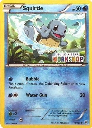 [PKM] Squirtle (14/101) (Build A Bear Workshop Exclusive) [Black & White: Plasma Blast]