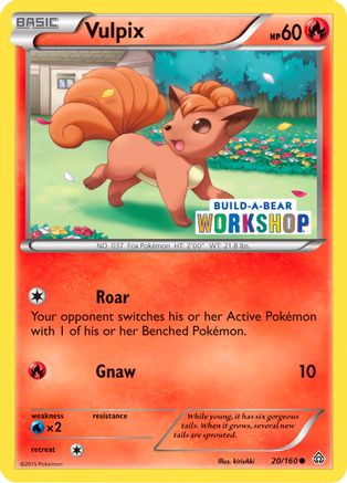 [PKM] Vulpix (20/160) (Build A Bear Workshop Exclusive) [XY: Primal Clash]
