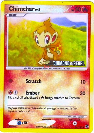 [PKM] Chimchar (76/130) [Burger King Promos: 2008 Collection]