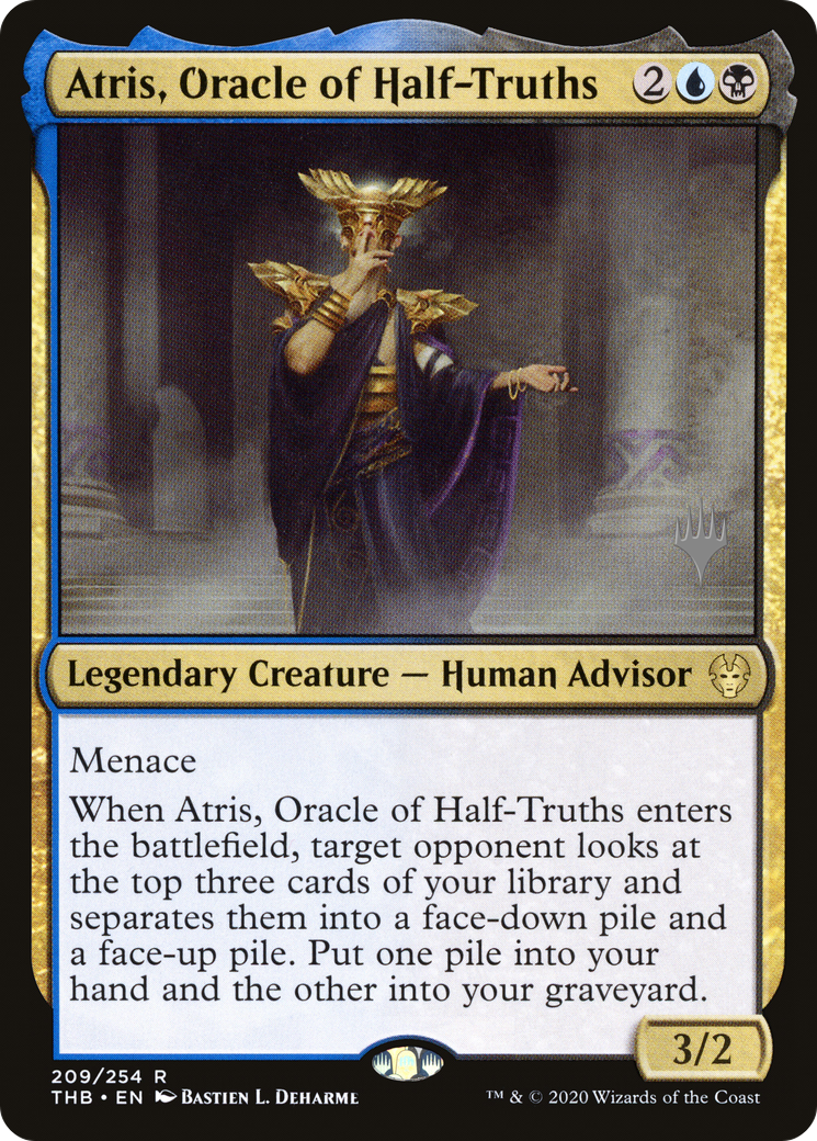 {R} Atris, Oracle of Half-Truths (Promo Pack) [Theros Beyond Death Promos][PP THB 209]
