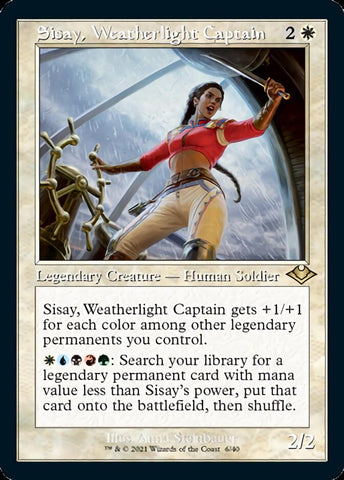 {R} Sisay, Weatherlight Captain (Retro Foil Etched) [Modern Horizons 2][RF ET MH1 006]