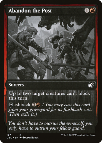 {C} Abandon the Post [Innistrad: Double Feature][DBL 127]