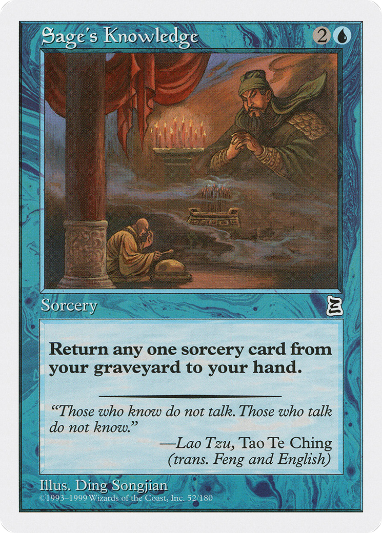 {C} Sage's Knowledge [Portal Three Kingdoms][PTK 052] - Misty Mountain Games