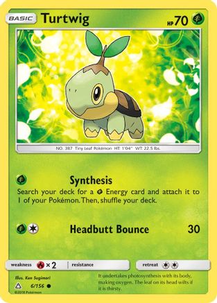 [PKM] Turtwig (6/156) [Sun & Moon: Ultra Prism]