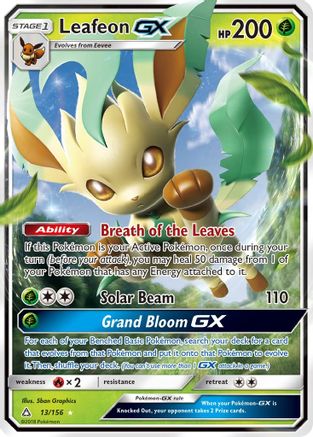 [PKM] Leafeon GX (13/156) [Sun & Moon: Ultra Prism]