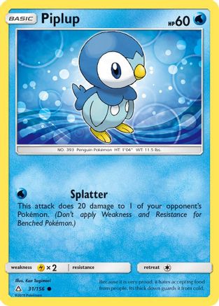 [PKM] Piplup (31/156) [Sun & Moon: Ultra Prism]