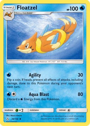 [PKM] Floatzel (36/156) [Sun & Moon: Ultra Prism]