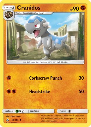 [PKM] Cranidos (64/156) [Sun & Moon: Ultra Prism]