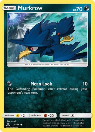 [PKM] Murkrow (71/156) [Sun & Moon: Ultra Prism]