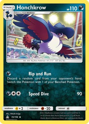 [PKM] Honchkrow (72/156) [Sun & Moon: Ultra Prism]