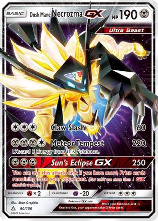 [PKM] Dusk Mane Necrozma GX (90/156) [Sun & Moon: Ultra Prism]