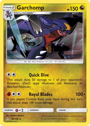 [PKM] Garchomp (99/156) [Sun & Moon: Ultra Prism]