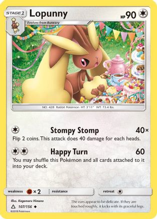 [PKM] Lopunny (107/156) [Sun & Moon: Ultra Prism]