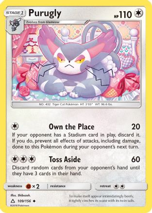 [PKM] Purugly (109/156) [Sun & Moon: Ultra Prism]