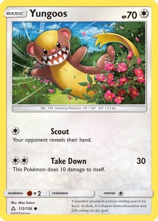 [PKM] Yungoos (112/156) [Sun & Moon: Ultra Prism]