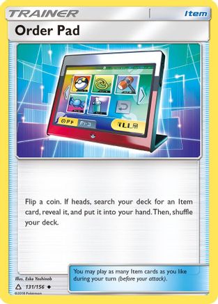 [TR] Order Pad (131/156) [Sun & Moon: Ultra Prism]