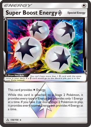 [TR] Super Boost Energy (136/156) (Prism Star) [Sun & Moon: Ultra Prism]