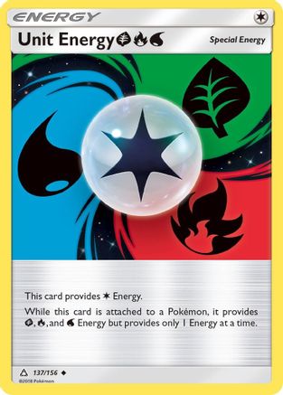 [TR] Unit Energy (137/156) (Grass, Fire, Water) [Sun & Moon: Ultra Prism]