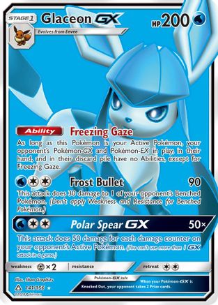 [PKM] Glaceon GX (141/156) [Sun & Moon: Ultra Prism]