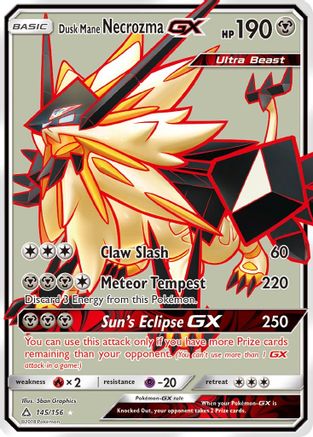 [PKM] Dusk Mane Necrozma GX (145/156) [Sun & Moon: Ultra Prism]