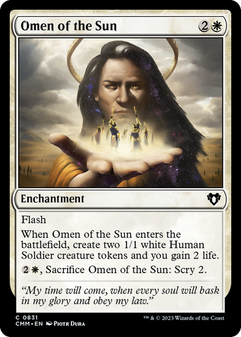 {C} Omen of the Sun [Commander Masters][CMM 831]