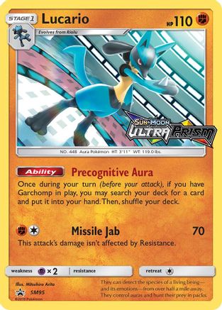[PKM] Lucario (SM95) (Prerelease Promo) [Sun & Moon: Black Star Promos]