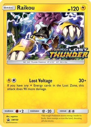 [PKM-R] Raikou (SM150) [Sun & Moon: Black Star Promos]