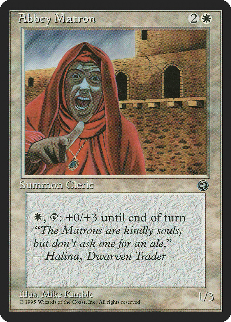{C} Abbey Matron (Halina Flavor Text) [Homelands][HML 2A]