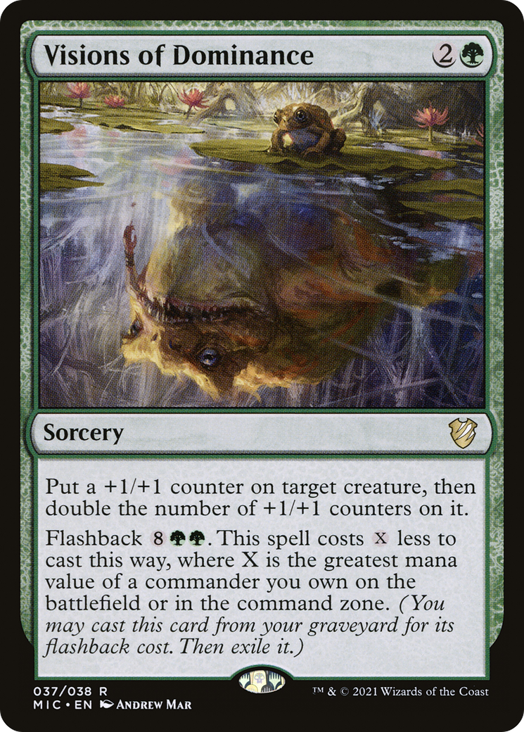 {R} Visions of Dominance [Innistrad: Midnight Hunt Commander][MIC 037]