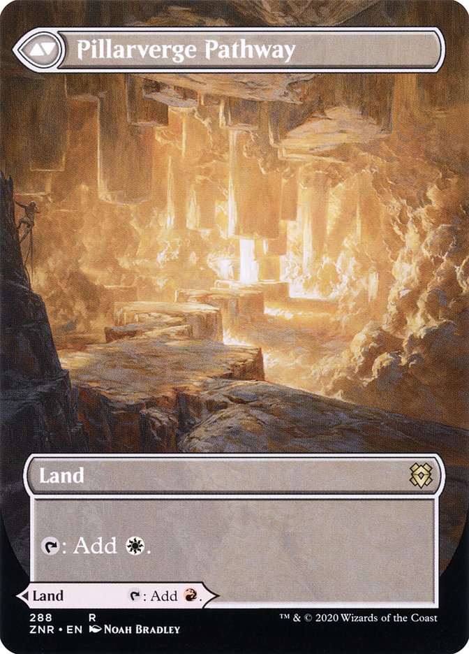 {R} Needleverge Pathway // Pillarverge Pathway (Borderless Alternate Art) [Zendikar Rising][ZNR 288]