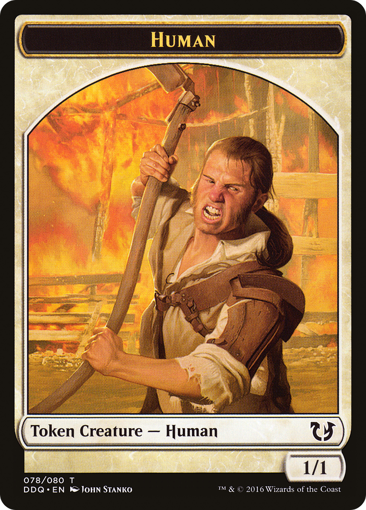 {T} Human Token [Duel Decks: Blessed vs. Cursed][TDDQ 078]