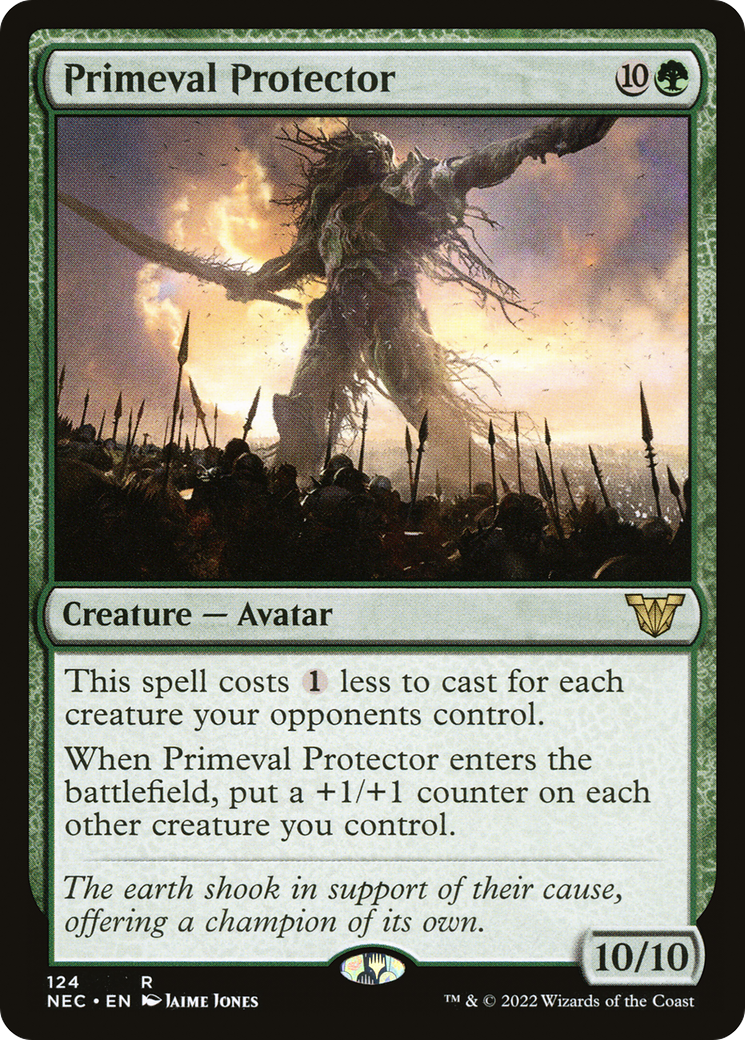 {R} Primeval Protector [Kamigawa: Neon Dynasty Commander][NEC 124]