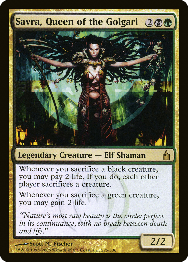 {R} Savra, Queen of the Golgari [Ravnica: City of Guilds][RAV 225] - Misty Mountain Games