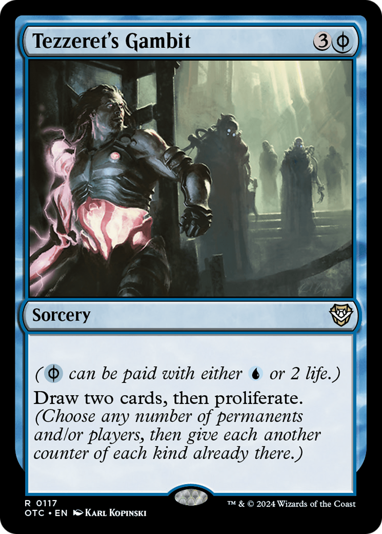 {C} Tezzeret's Gambit [Outlaws of Thunder Junction Commander][OTC 117]