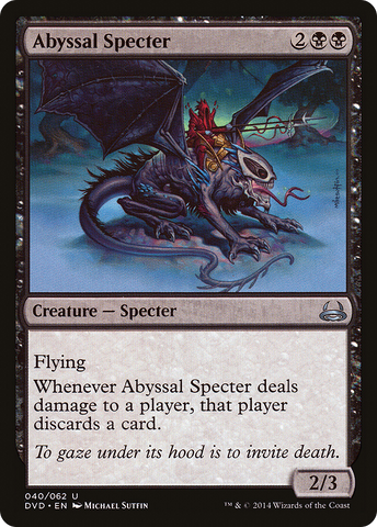{C} Abyssal Specter (Divine vs. Demonic) [Duel Decks Anthology][DVD 040]
