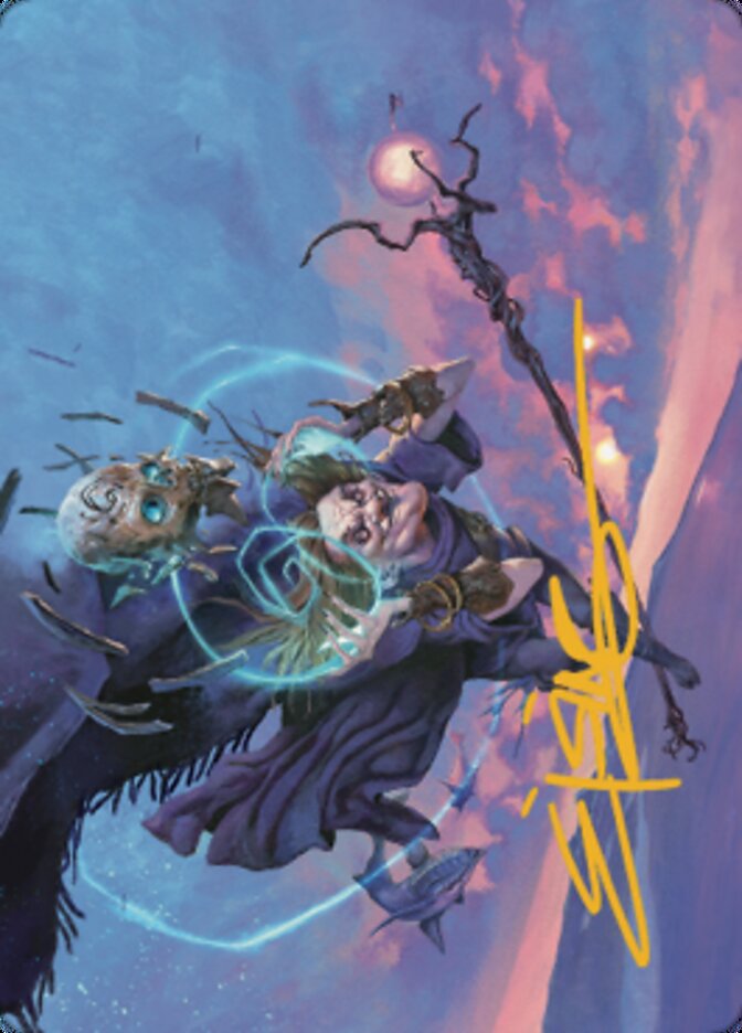 {A} Zur, Eternal Schemer Art Card 1 (Gold-Stamped Signature) [Dominaria United Art Series][GS ADMU 056]