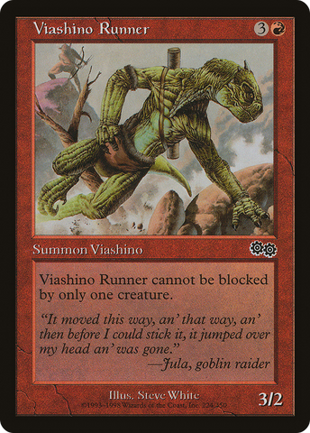 {C} Viashino Runner [Urza's Saga][USG 224]