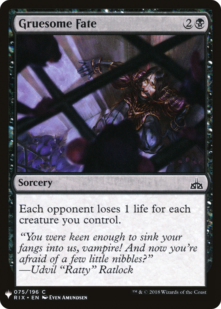 {C} Gruesome Fate [Mystery Booster][LS RIX 075]
