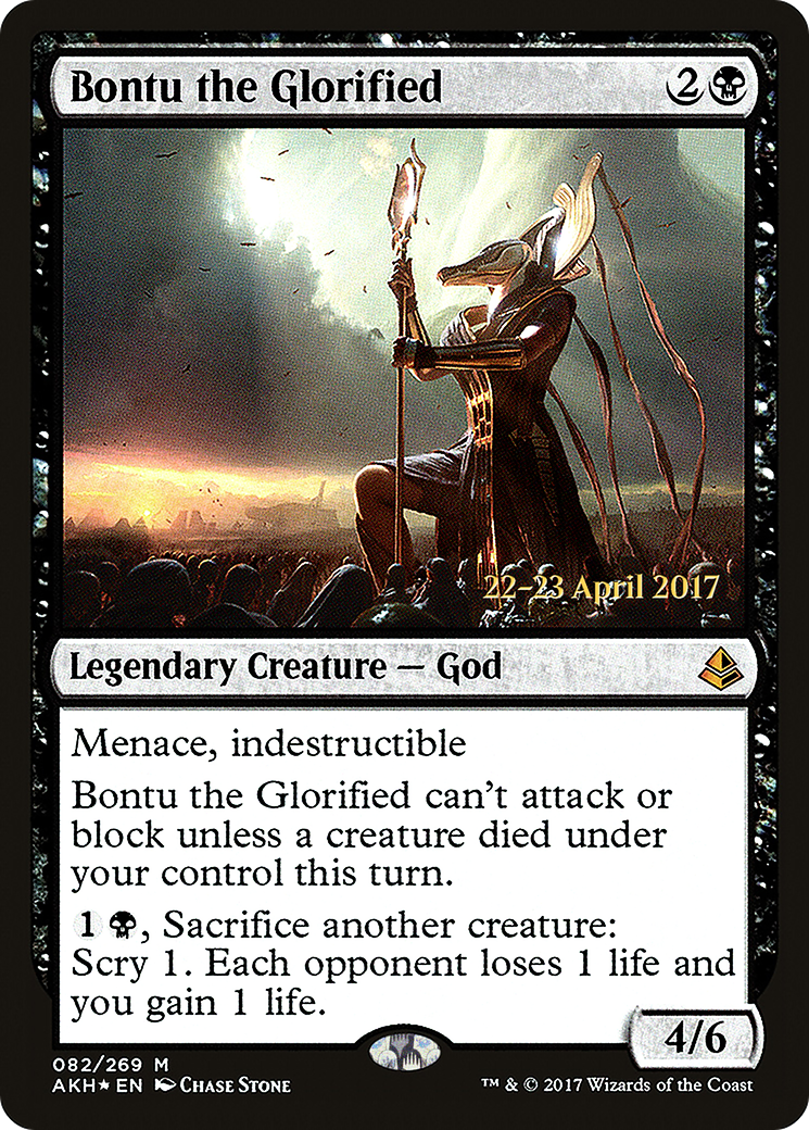{R} Bontu the Glorified [Amonkhet Prerelease Promos][PR AKH 082] - Misty Mountain Games