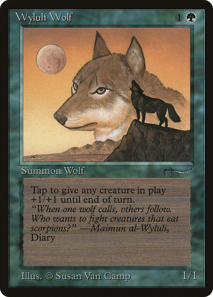 {C} Wyluli Wolf (Dark Mana Cost) [Arabian Nights][ARN 055] - Misty Mountain Games