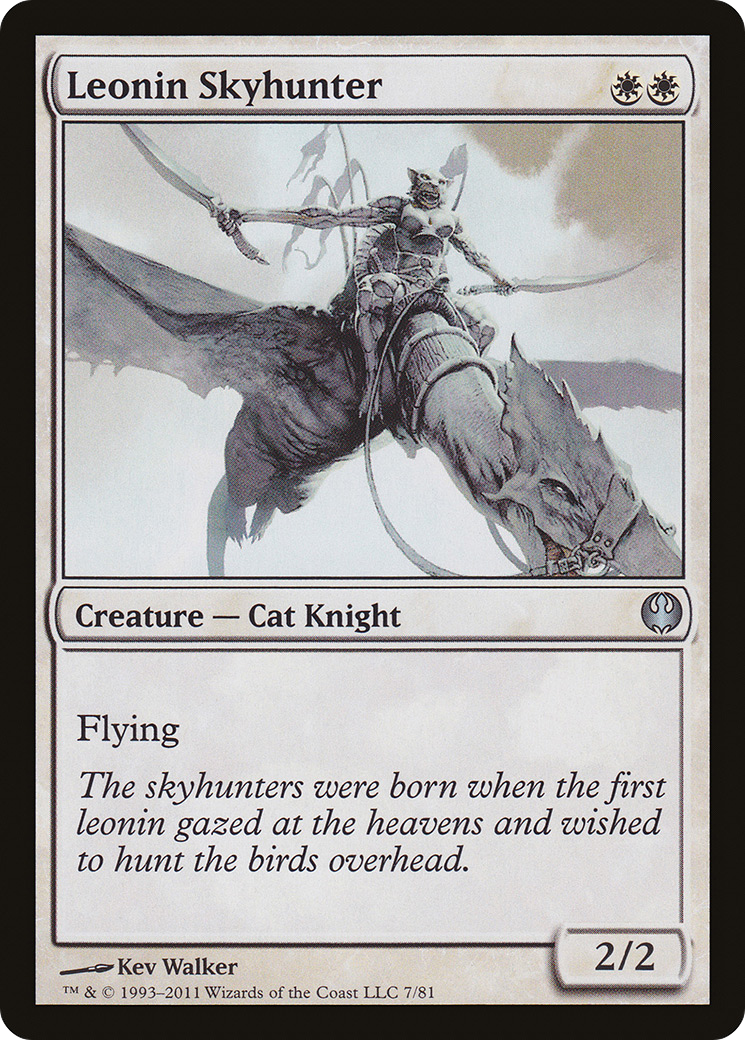 {C} Leonin Skyhunter [Duel Decks: Knights vs. Dragons][DDG 007]