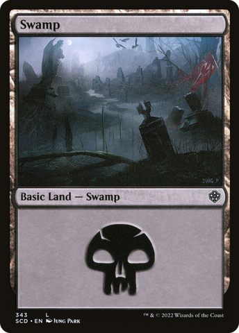 {B}[SCD 343] Swamp (343) [Starter Commander Decks]