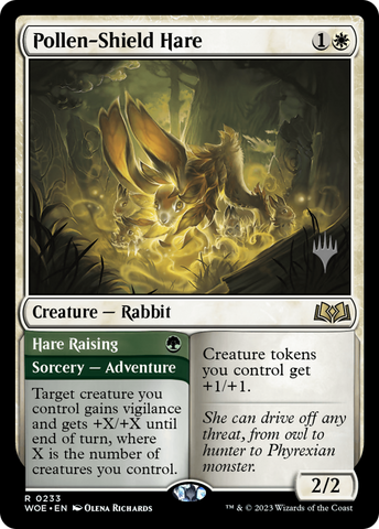 {@R} Pollen-Shield Hare // Hare Raising (Promo Pack) [Wilds of Eldraine Promos][PP WOE 233]