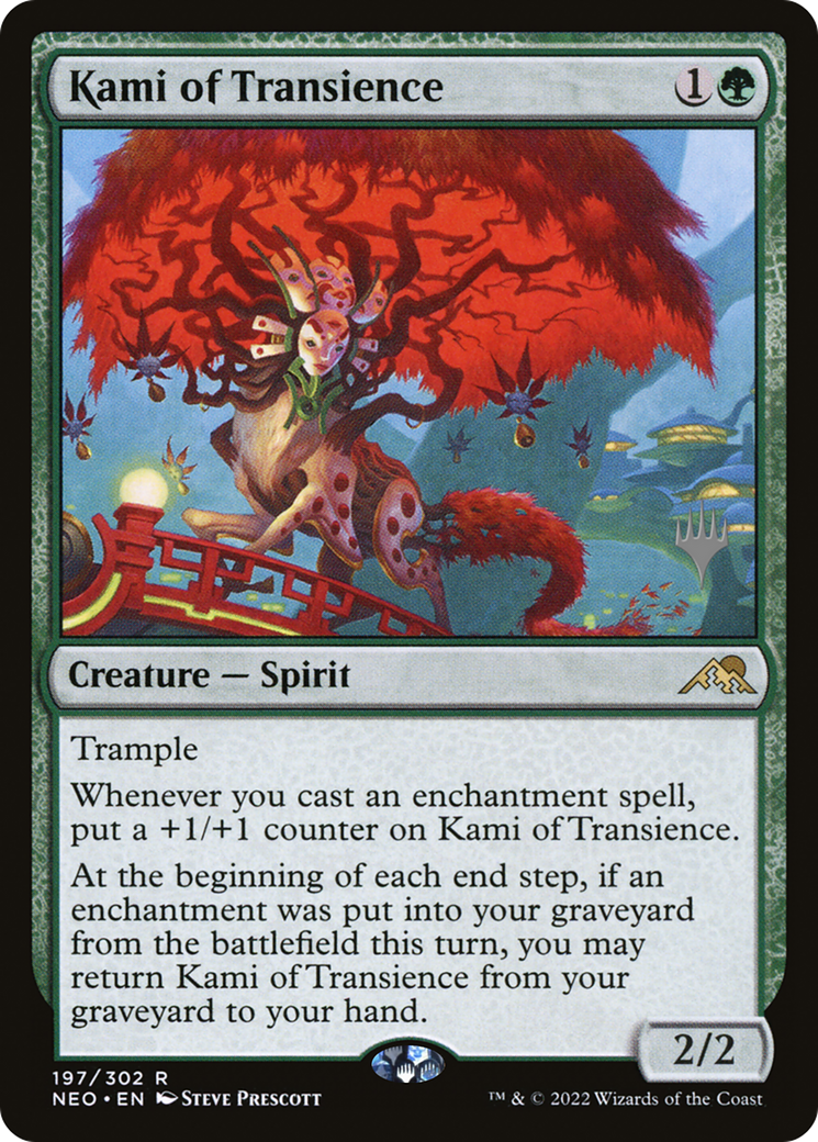 {R} Kami of Transience (Promo Pack) [Kamigawa: Neon Dynasty Promos][PP NEO 197]