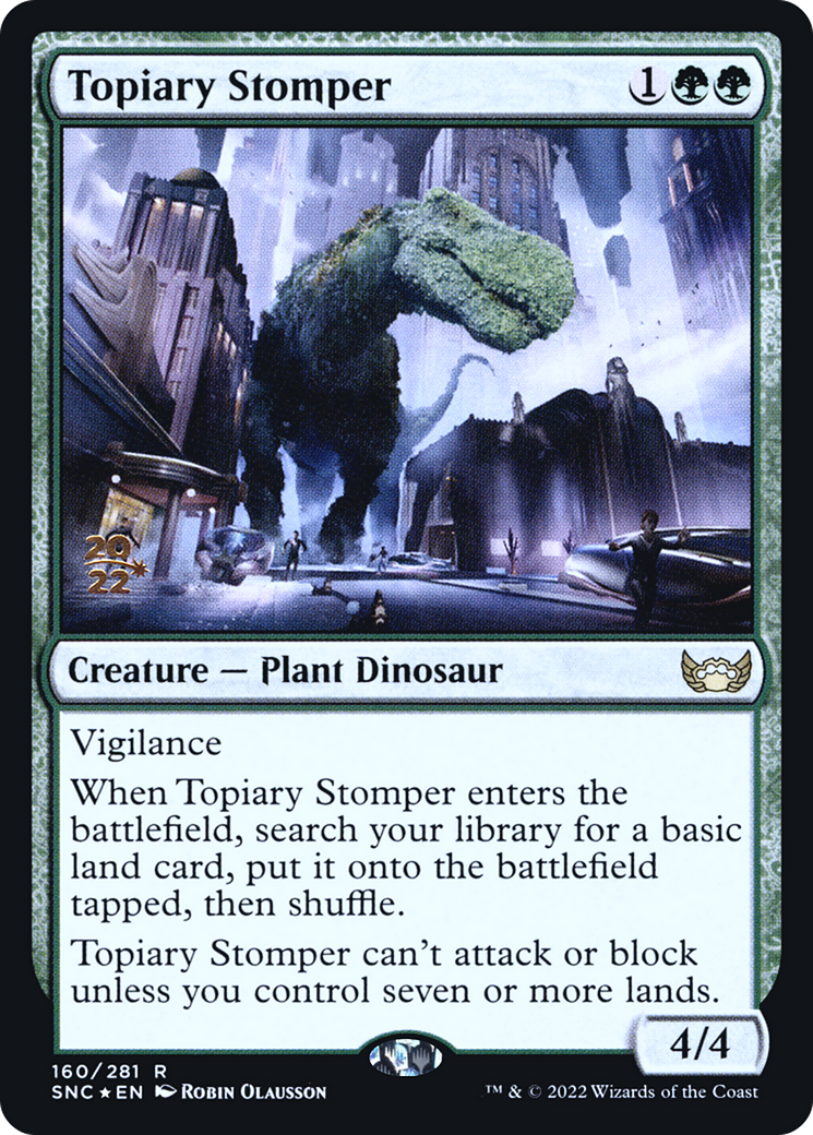 {R} Topiary Stomper [Streets of New Capenna Prerelease Promos][PR SNC 160]